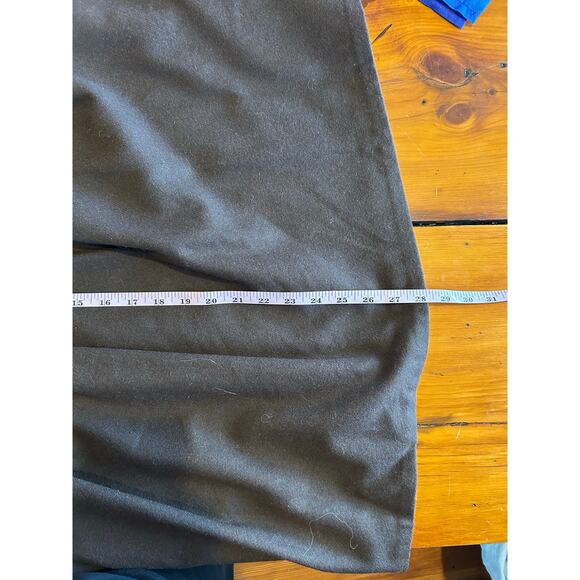 Vintage Take 1 chocoloate brown wool skirt size 12 midi pleated academia - Picture 8 of 8